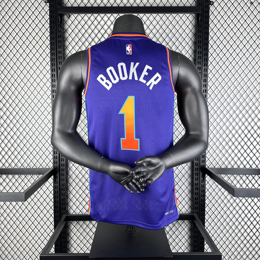 #1 Booker Phoenix Suns 23/24 Tessuto Impresso