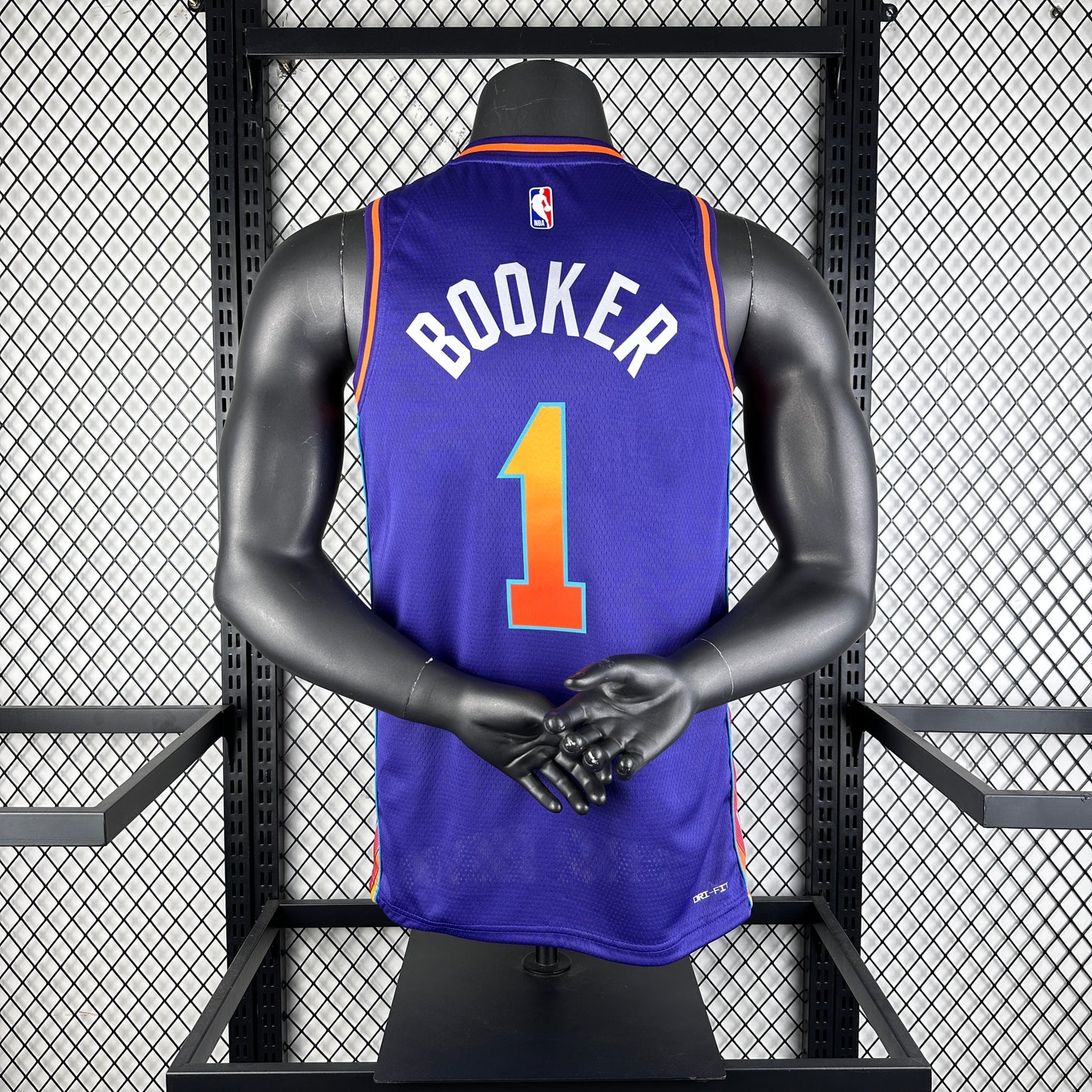 #1 Booker Phoenix Suns 23/24 Tessuto Impresso