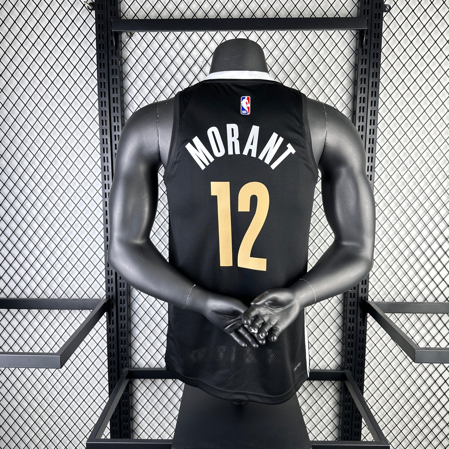 #12 Morant Memphis Grizzlies 23/24 Tessuto Impresso
