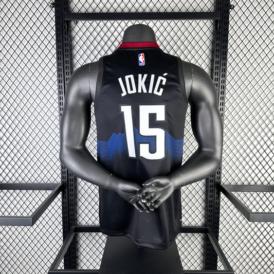 #15 Jokic Denver Nuggest 23/24 Tessuto Impresso