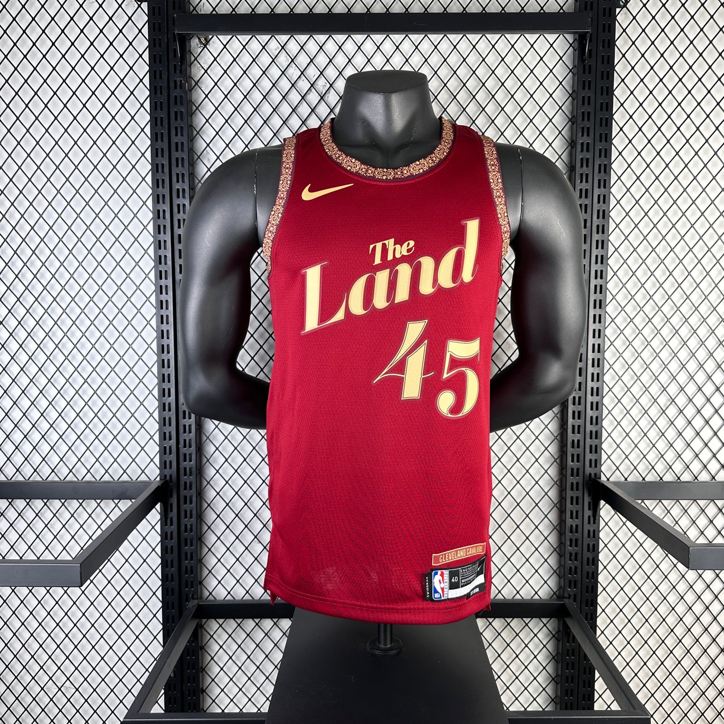 #45 Mitchell Cleveland Cavaliers 23/24 Tessuto Impresso
