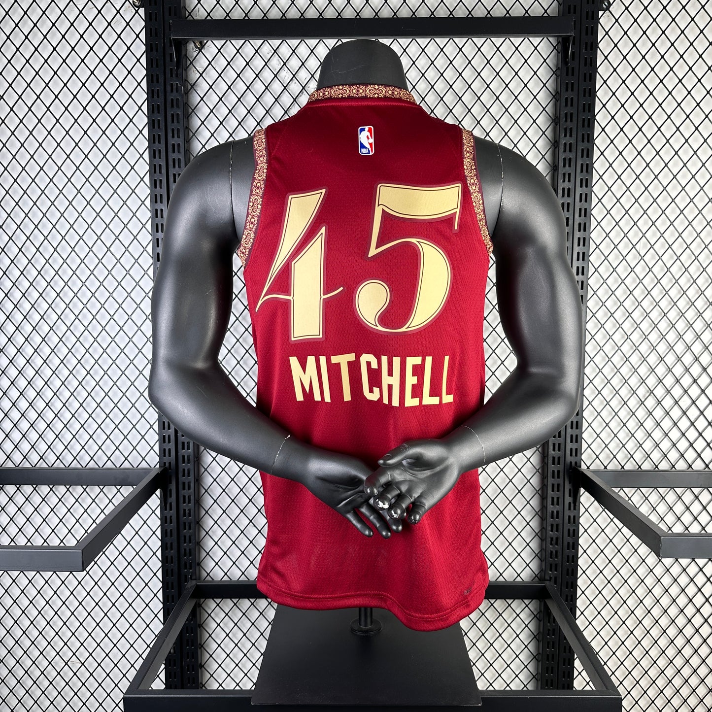 #45 Mitchell Cleveland Cavaliers 23/24 Tessuto Impresso