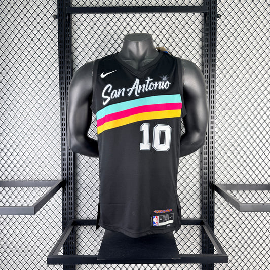 #10 San Antonio Spurs 25/26 Tessuto Impresso