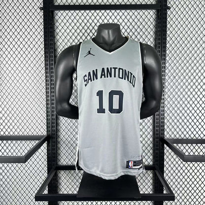 #10 San Antonio Spurs 25/26 Tessuto Impresso