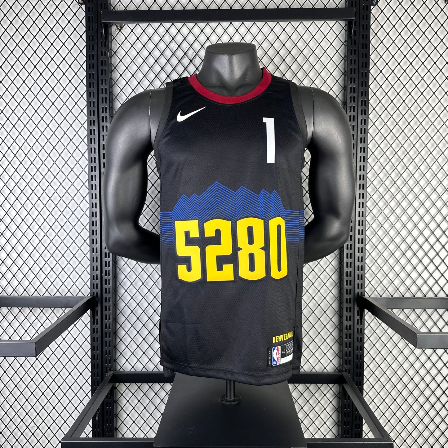 #1 Porter Jr Denver Nuggest 23/24 Tessuto Impresso