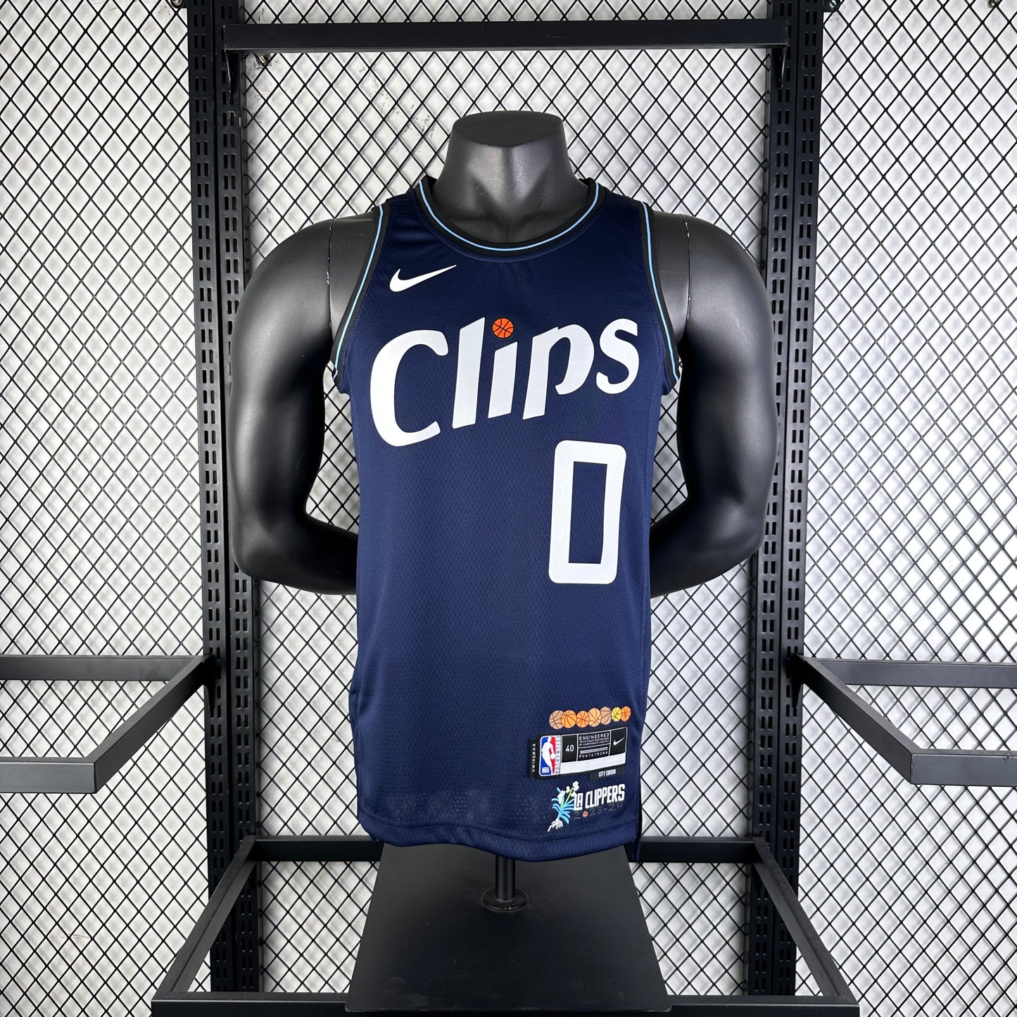 #0 Westbrook LA Clippers 23/24 Tessuto Impresso