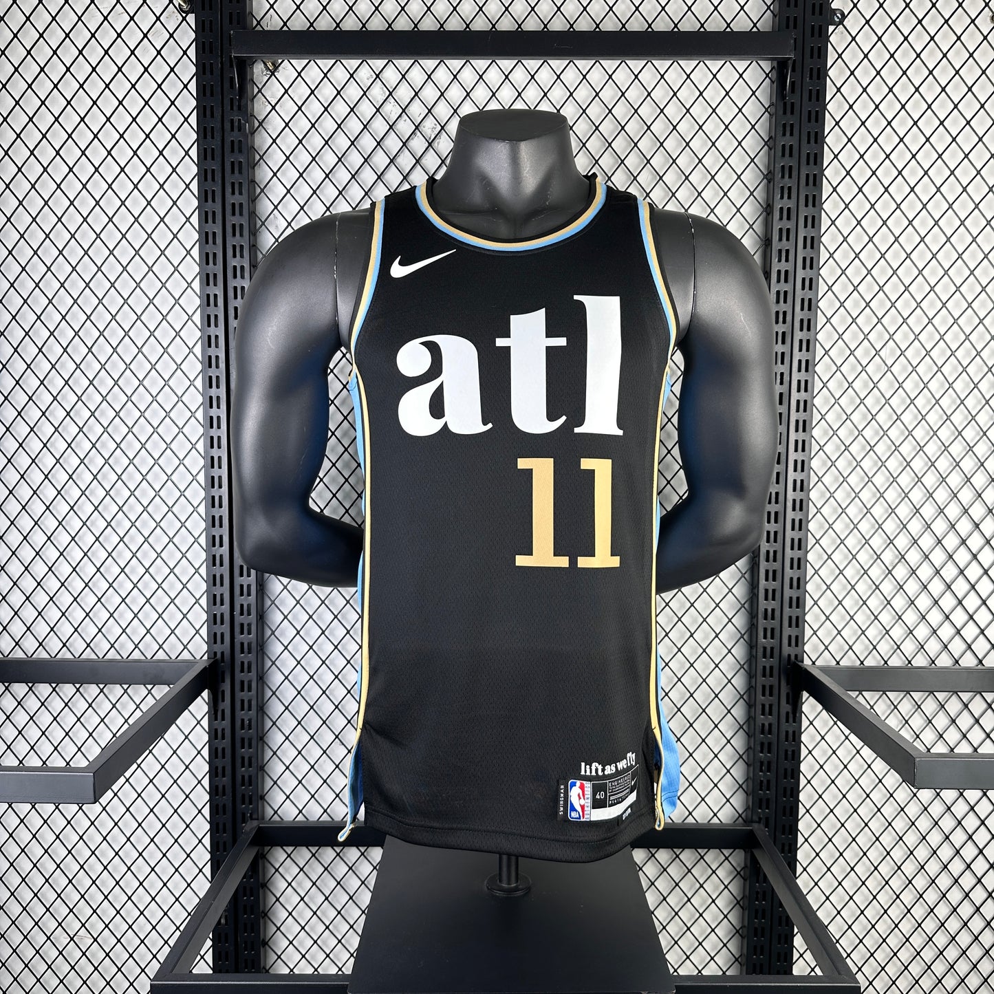 #11 Young Atlanta Hawks 23/24 Tessuto Impresso