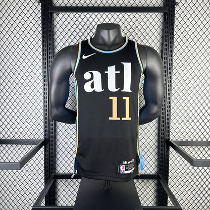 #11 Young Atlanta Hawks 23/24 Tessuto Impresso