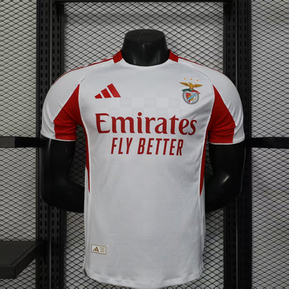 Benfica Seconda Bianca Tessuto Giocatore 25/26