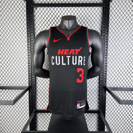#3 Wade Miami Heat 23/24 Printed Fabric