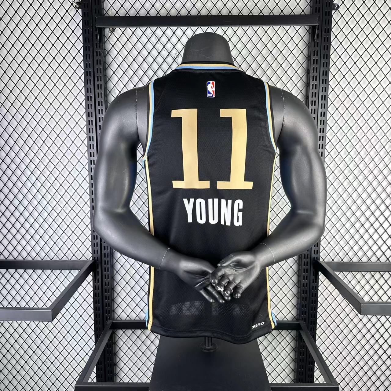 #11 Young Atlanta Hawks 23/24 Tessuto Impresso