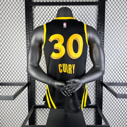 #30 Curry Golden State Warrriors 23/24 Tessuto Impresso