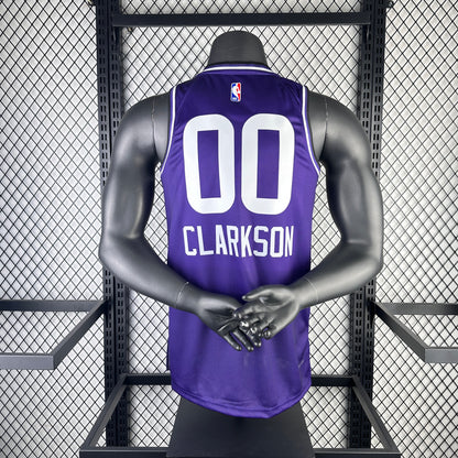# 00 Clarkson Utah Jazz 23/24 Tessuto Impresso