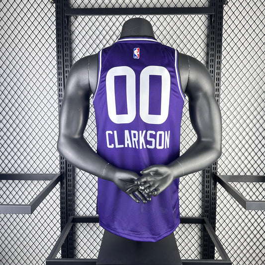 # 00 Clarkson Utah Jazz 23/24 Tessuto Impresso