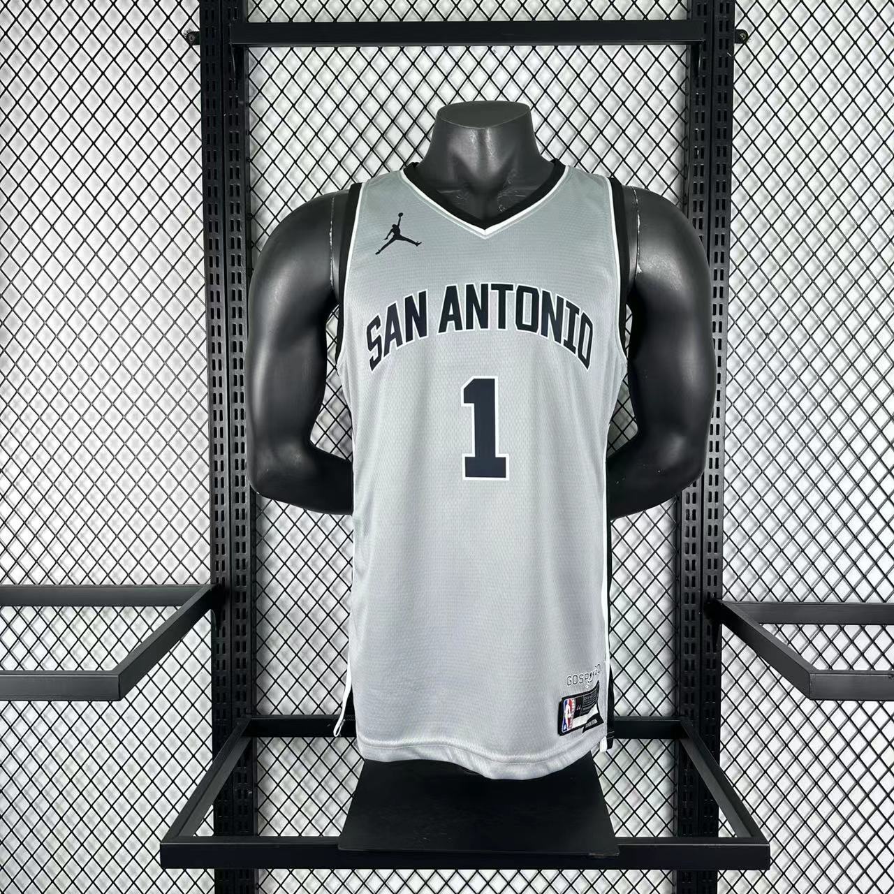#1 San Antonio Spurs 25/26 Tessuto Impresso