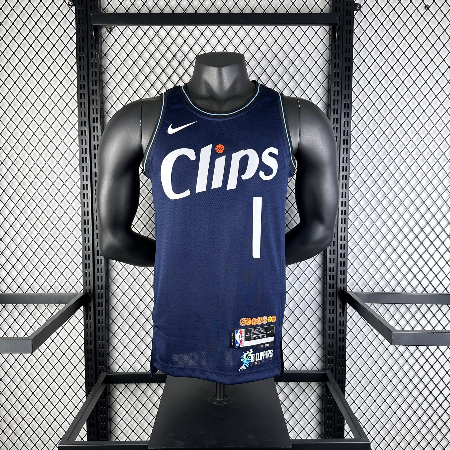#1 Harden LA Clippers 23/24 Tessuto Impresso