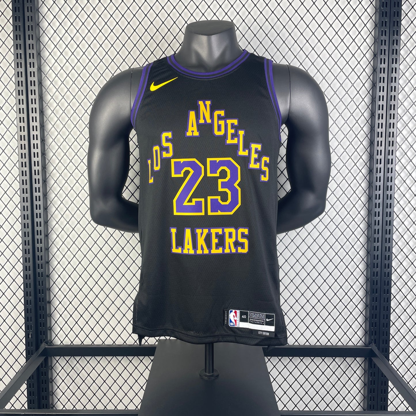#23 James L.A. Lakers 23/24 Tessuto Impresso