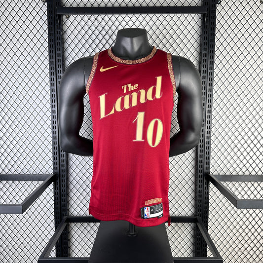 #10 Garland Cleveland Cavaliers 23/24 Tessuto Impresso