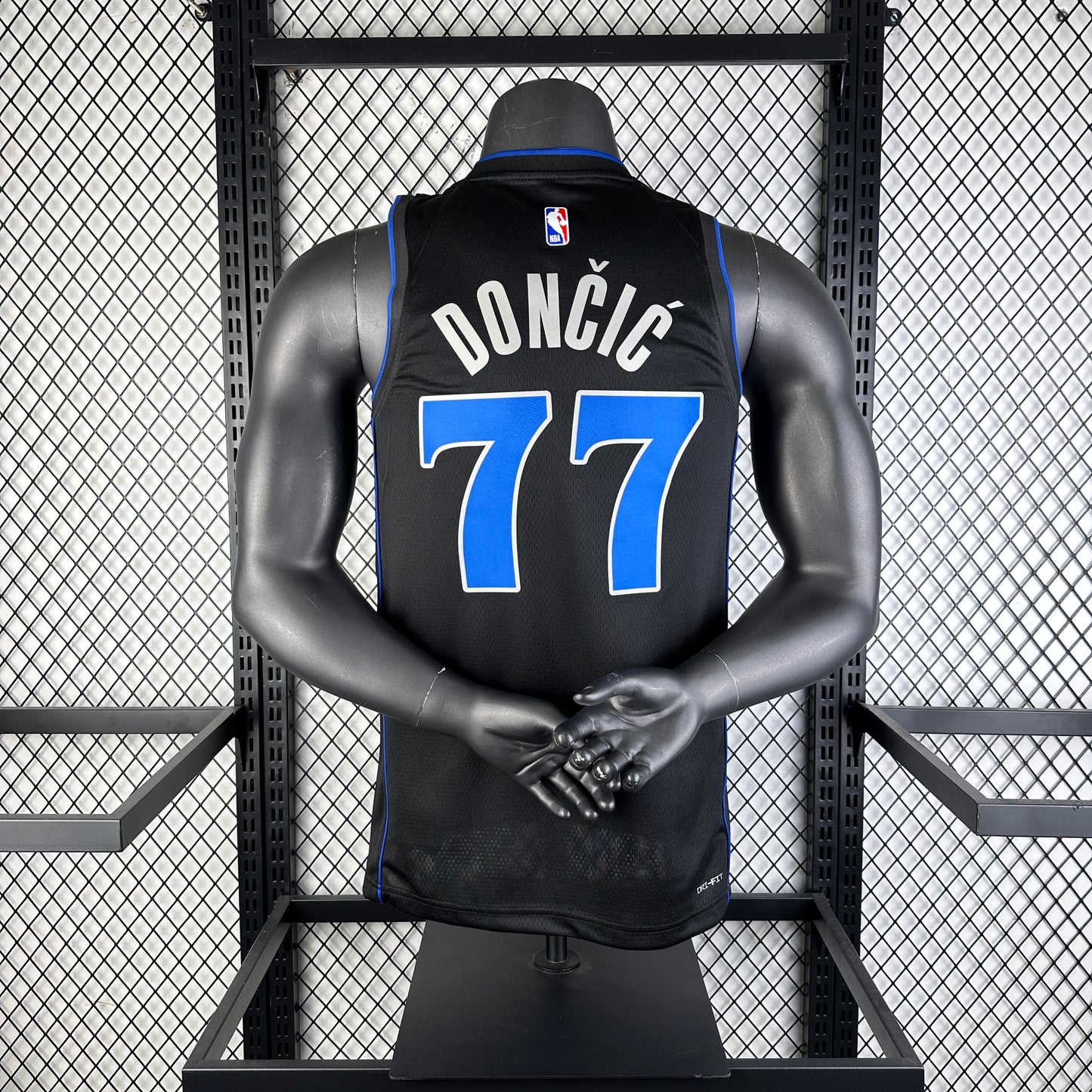 #77 Doncic Dallas Mavericks 23/24 Tessuto Impresso