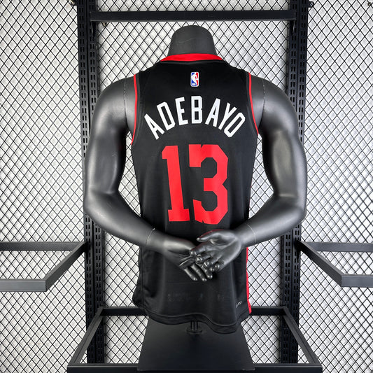 #13 Adebayo Miami Heat 23/24 Tessuto Impresso