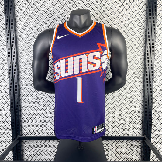 #1 Booker Phoenix Suns 23/24 Tessuto Impresso