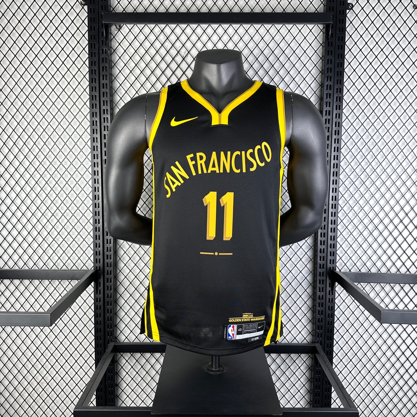 #11 Thompson Golden State Warrriors 23/24 Tessuto Impresso