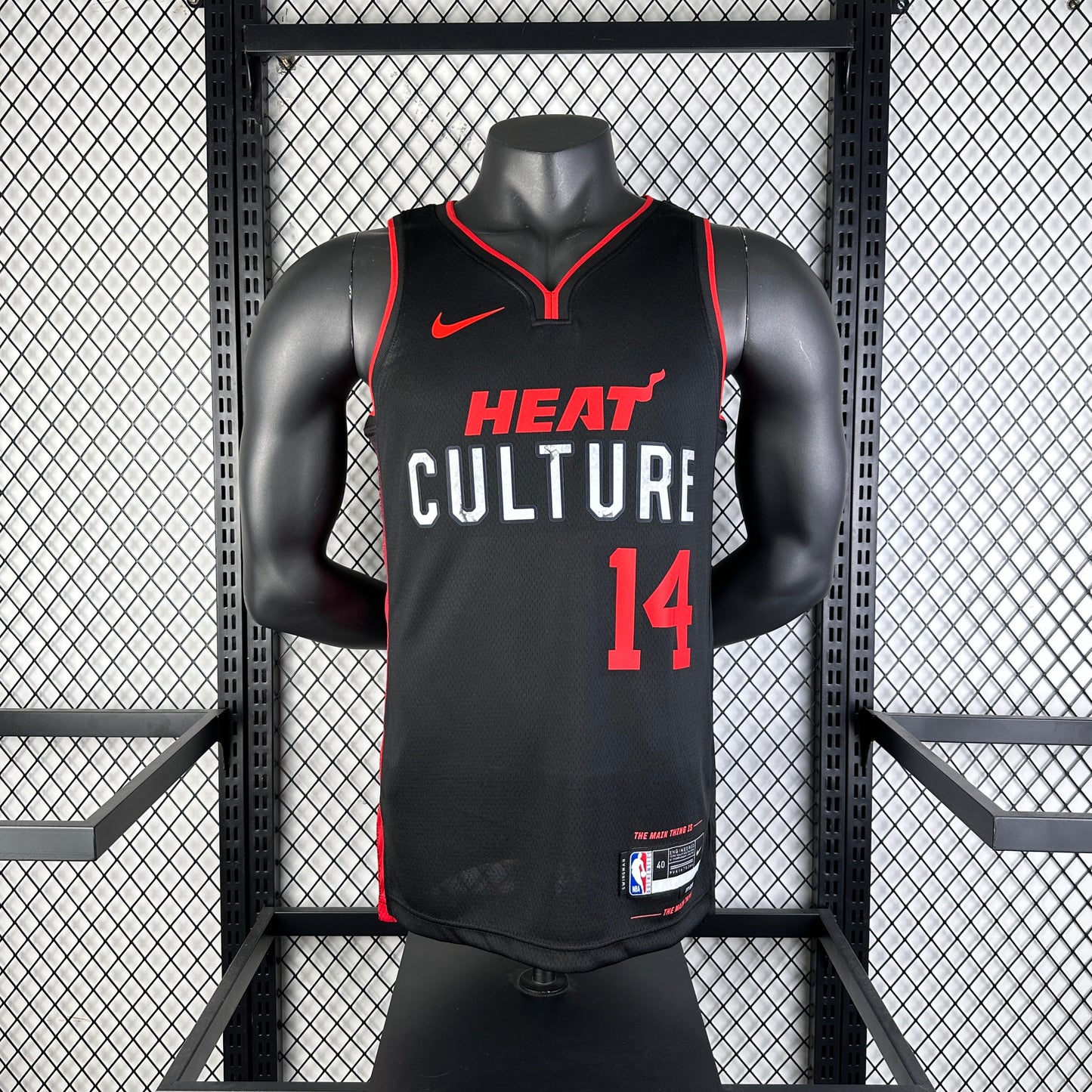 #14 Herro Miami Heat 23/24 Tessuto Impresso