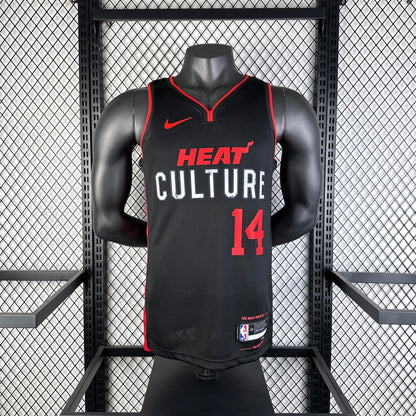 #14 Herro Miami Heat 23/24 Tessuto Impresso