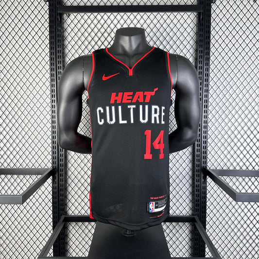 #14 Herro Miami Heat 23/24 Tessuto Impresso