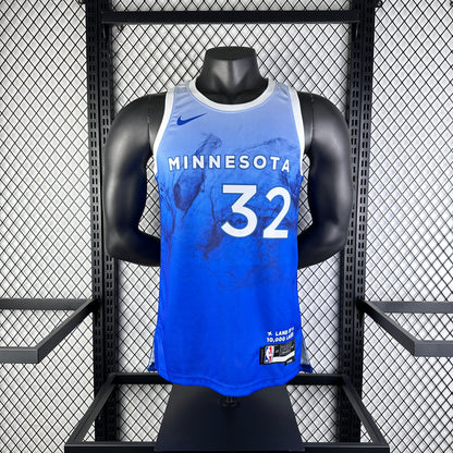 #32 Towns Minnesota 23/24 Tessuto Impresso
