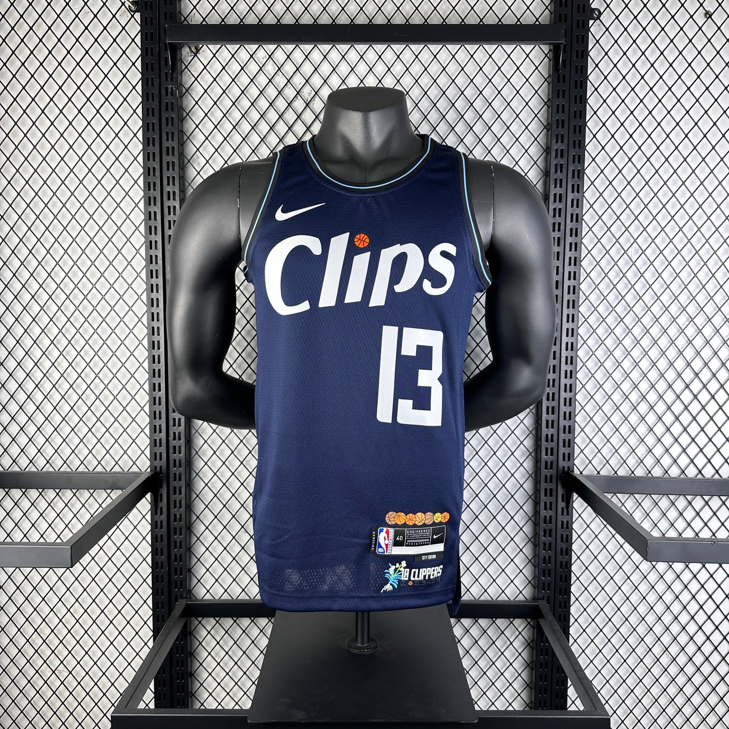 #13 George LA Clippers 23/24 Tessuto Impresso