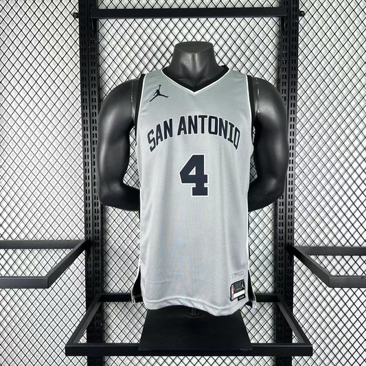 #4 San Antonio Spurs 25/26 Tessuto Impresso