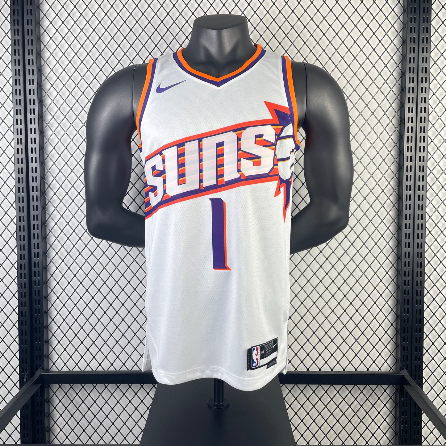 #1 Booker Phoenix Suns 23/24 Tessuto Impresso